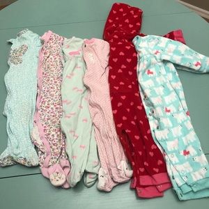 Baby Girl 9 Month PJ Lot - Carter’s